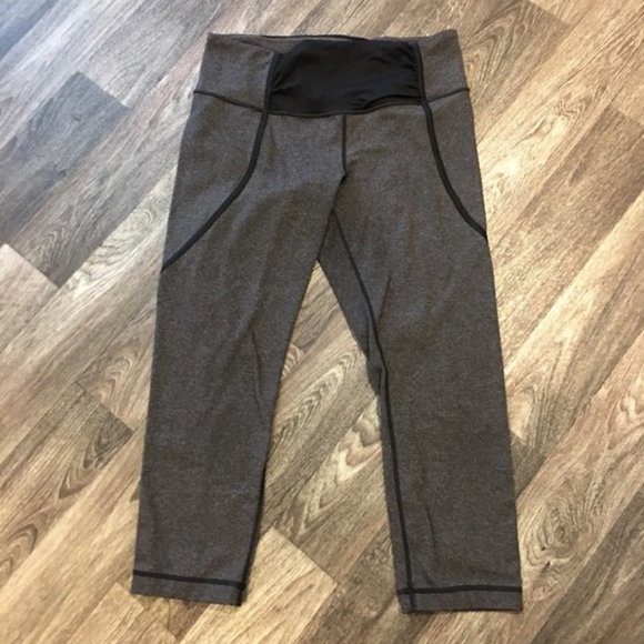 lululemon athletica Pants - Lululemon Dark Grey Cropped Legging